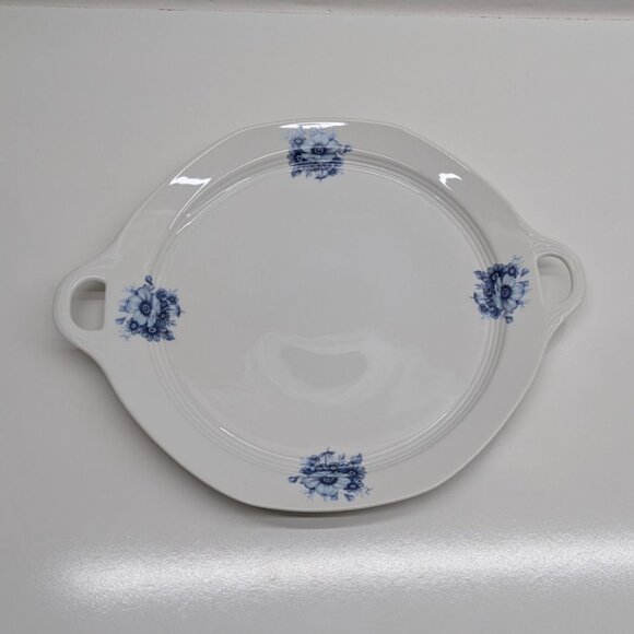 Ter Steege Delft Blauw Holland White Serving Tray Blue Floral Design - Picture 1 of 11